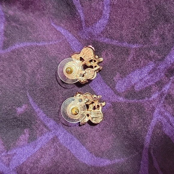 BETSEY JOHNSON floral, sparkly earrings - Picture 4 of 5